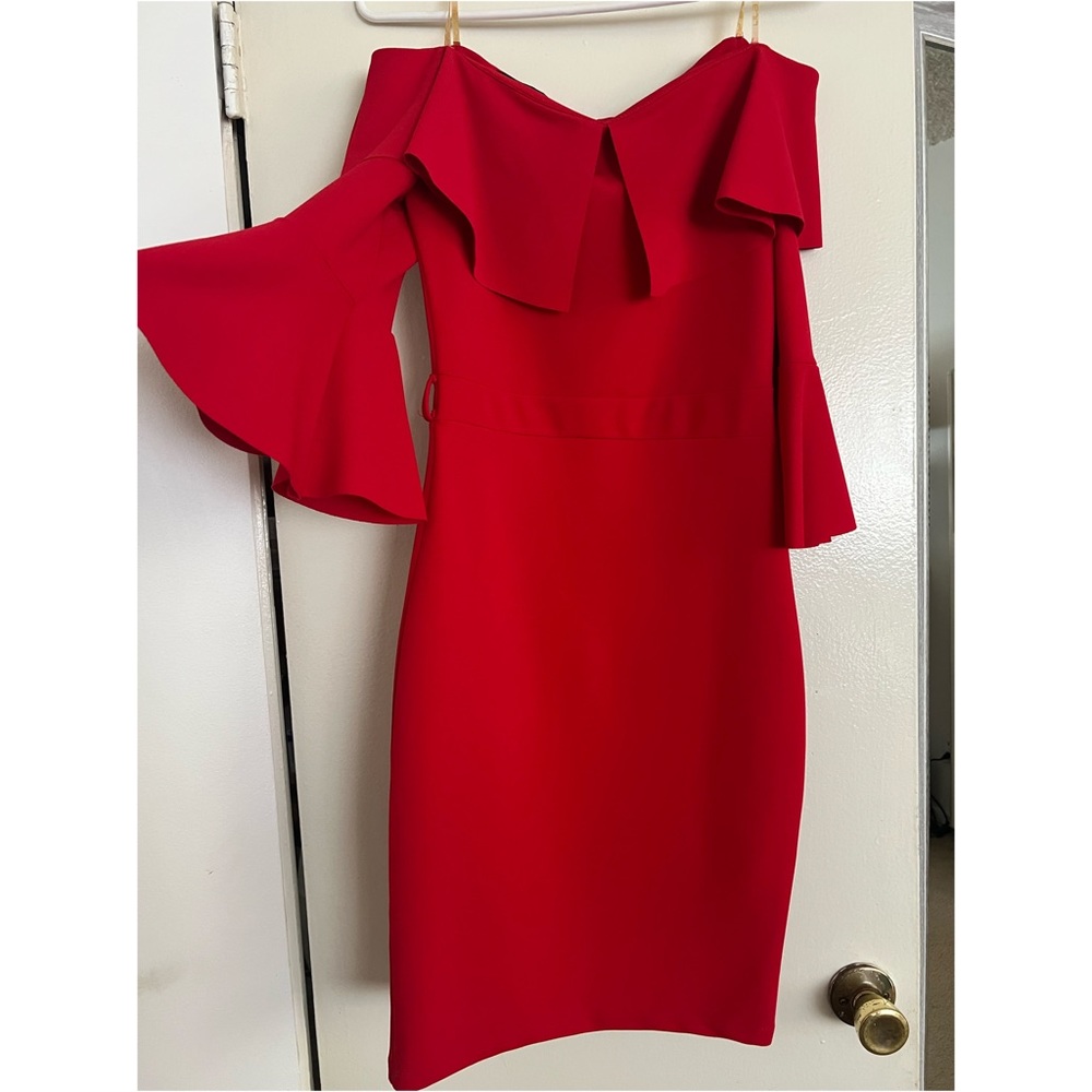 Red MIDI Dress